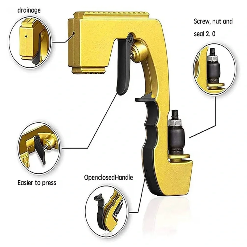 Champagne Gun Lightweight Plastic Sprayer with Adjustable Rubber Plug Birthdays